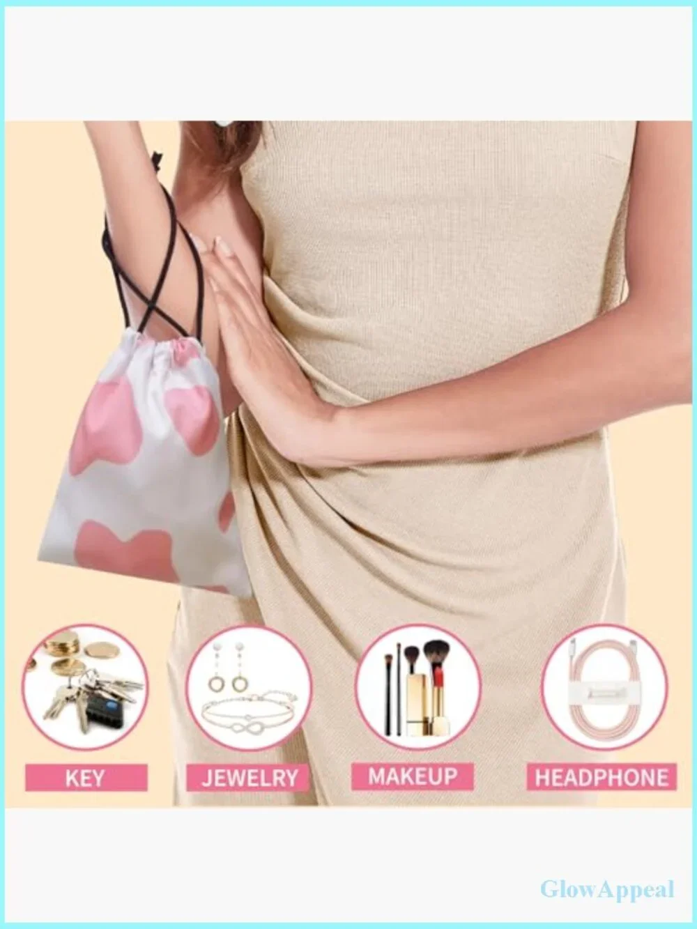 2pcs Waterproof Nylon Cosmetic Bags Travel Toiletry Organizer Pouch Set